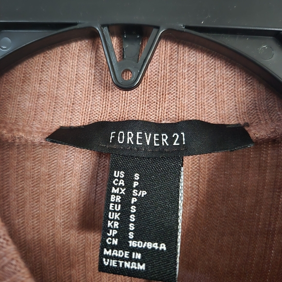 Forever 21 Ribbed Long Sleeve Dress in Mauve - Picture 7 of 7